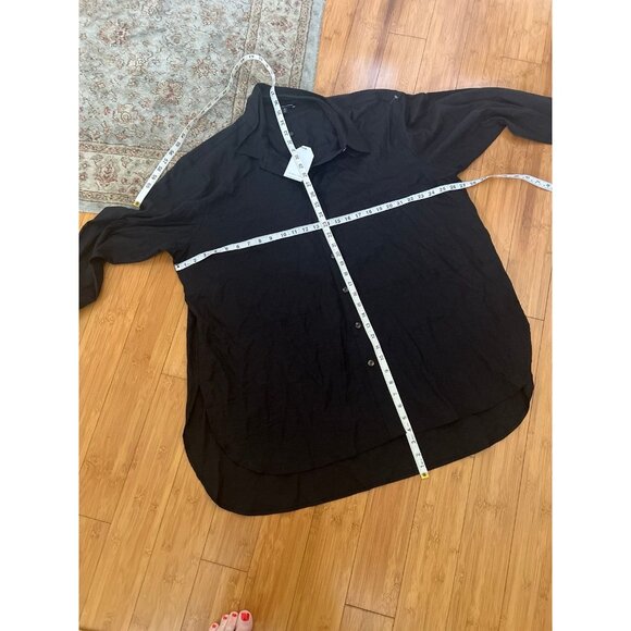 NWT Universal Standard Black Dawn Linen Hi Low Tunic size 18-20 - Picture 9 of 11